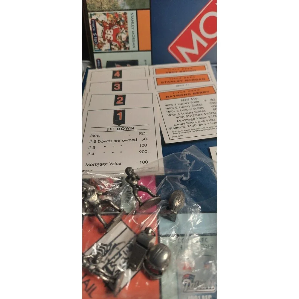 NEW ENGLAND PATRIOTS Collector's Edition Monopoly Game (No Instructions)